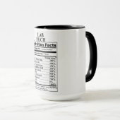 Lab Tech Nutrition Facts マグカップ (正面右)