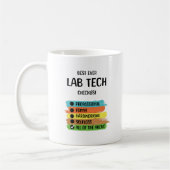 Lab Tech Technician Lab Week Assistantグループ コーヒーマグカップ (左)