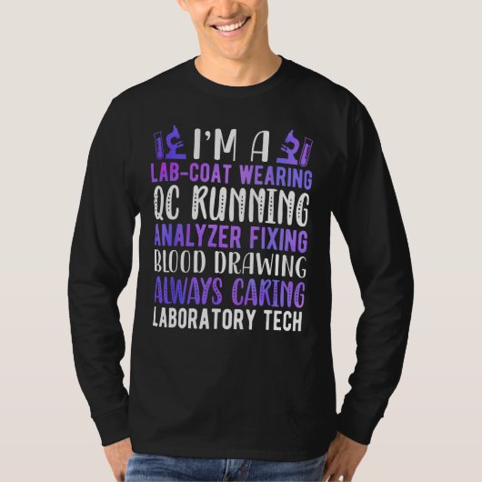 Lab Technologist Iはラボテック・ウィーク Tシャツ (正面)