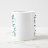 Lab values for nurses -Medical Lab Reference Chart ジャンボコーヒーマグカップ (正面)