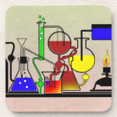 LAB WARE - LABORATORY GLASSWARE不機嫌 コースター (正面)