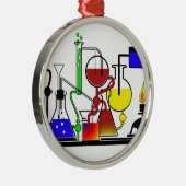 LAB WARE - LABORATORY GLASSWARE不機嫌 メタルオーナメント (右)