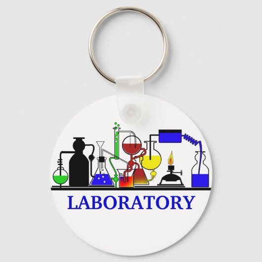 LAB WARE - LABORATORY GLASSWARE SETUP キーホルダー (正面)