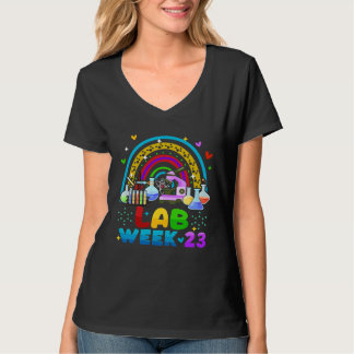 Lab Week 2023 レインボー 臨床検査技師 Tシャツ