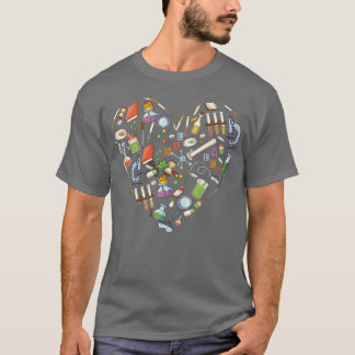 Lab Week 2023 Laboratoryech Heart Funny Loveec gir Tシャツ