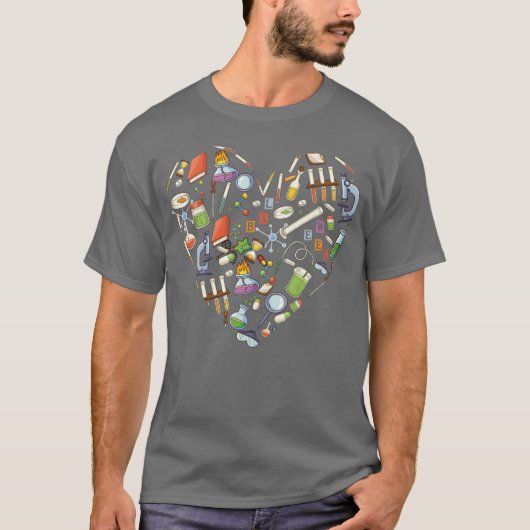 Lab Week 2023 Laboratoryech Heart Funny Loveec gir Tシャツ (正面)