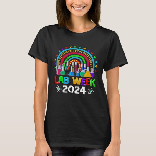 Lab Week 2024 Rainbow Medical Laboratory Science L Tシャツ (正面)