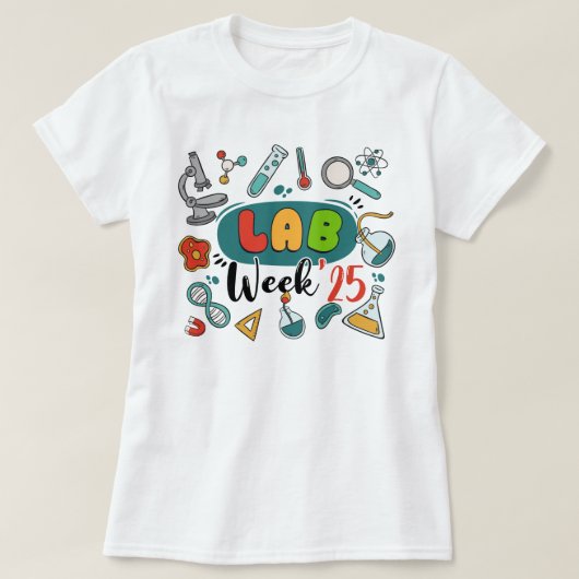 Lab Week 2025科学卒業未来の科学者 Tシャツ (デザイン正面)