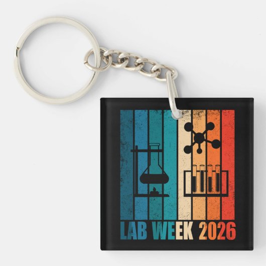 Lab Week 2026 Medical Laboratory Professionals キーホルダー (正面)