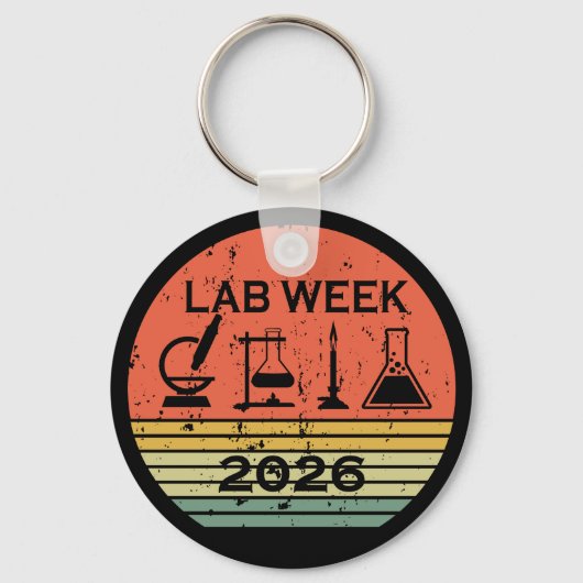 Lab Week 2026 Medical Laboratory Professionals キーホルダー (正面)
