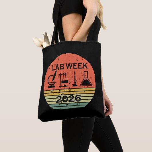 Lab Week 2026 Medical Laboratory Professionals トートバッグ (クローズアップ)