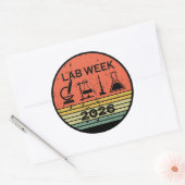 Lab Week 2026 Medical Laboratory Professionals ラウンドシール (封筒)