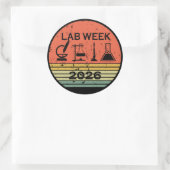 Lab Week 2026 Medical Laboratory Professionals ラウンドシール (バッグ)