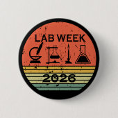 Lab Week 2026 Medical Laboratory Professionals 缶バッジ (正面)
