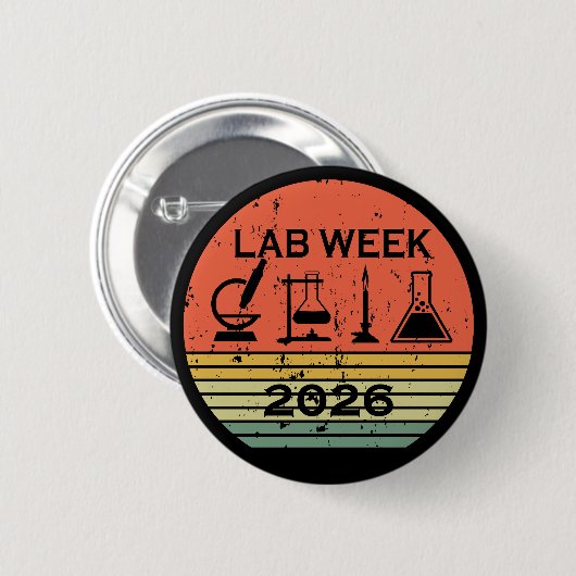 Lab Week 2026 Medical Laboratory Professionals 缶バッジ (正面&裏面)