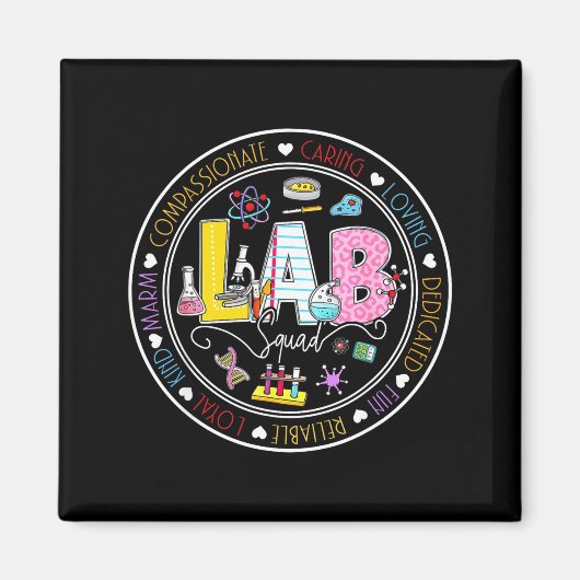 Lab Week 2026 Squad Medical Laboratory Technician マグネット (正面)