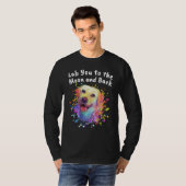 Lab You to the Moon and Back Labrador Retriever Tシャツ (正面フル)