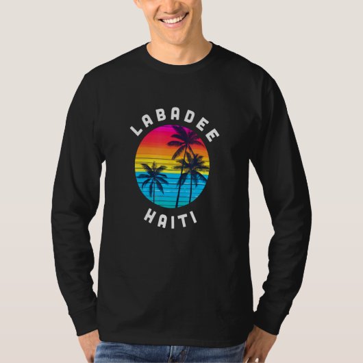 Labadee Haiti Vacation Souvenir Sunset Beach Tシャツ (正面)