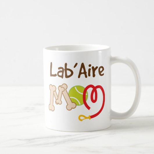 Lab'Aire犬の品種お母さんのギフト コーヒーマグカップ (右)