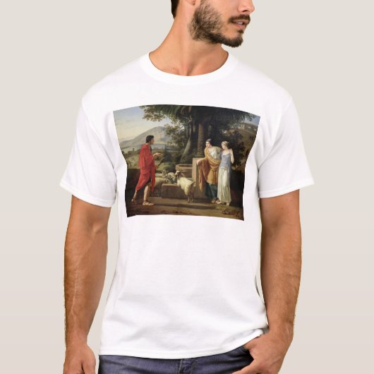Laban 1787年の娘を持つヤコブ tシャツ (正面)