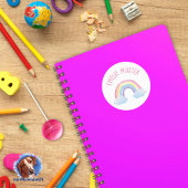 Label - Rainbow Clouds ラウンドシール