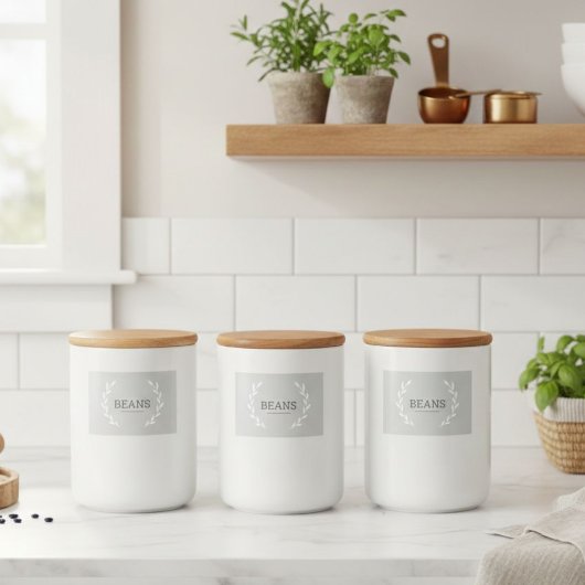 Labels for jars and containers, Aesthetic design  フードラベル