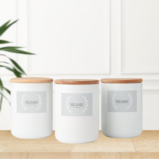 Labels for jars and containers, Aesthetic design  フードラベル