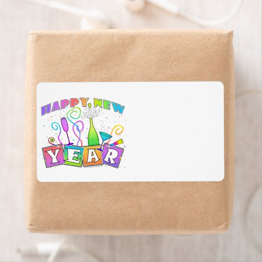 LABELS - Happy New Yearお祝い ラベル (インサイチュ)