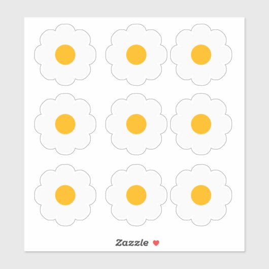 Labels Stickers - Daisies シール (シート)