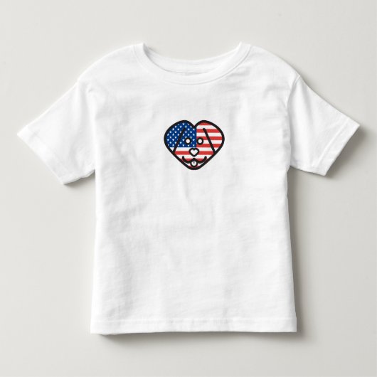 Labheartsの愛国者 トドラーTシャツ (正面)