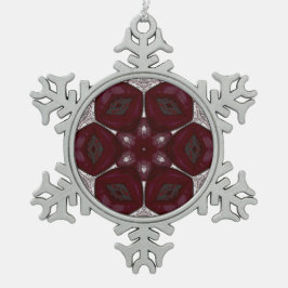 Labia Fluer Prem Mandal スノーフレークピューターオーナメント