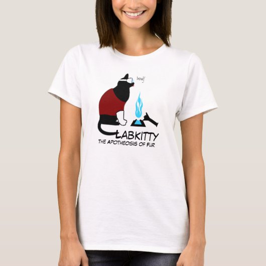LabKittyロゴ(v 2.0) Tシャツ (正面)