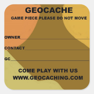 lable大きいgeocache スクエアシール