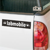 labmobile バンパーステッカー (トラック上)