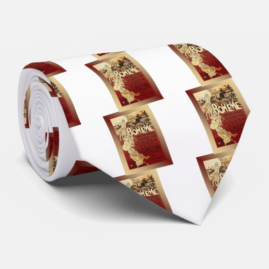 LaBohemeの~のPucciniオペラ1896 w/Background ネクタイ (ロール)