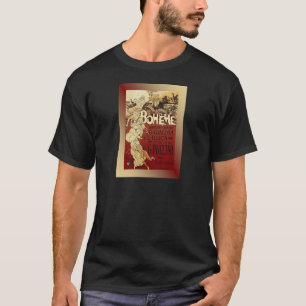 LaBohemeの~のPucciniオペラ1896 w/Background Tシャツ