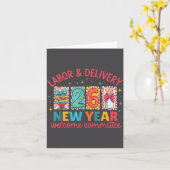 Labor &amp; Delivery 2026 New Year Welcome Committ カード (黄色い花)