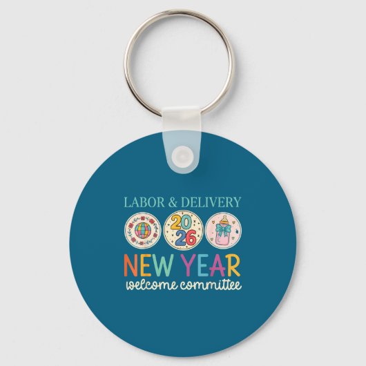 Labor &amp; Delivery 2026 New Year Welcome Committ キーホルダー (正面)