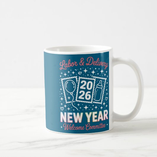 Labor &amp; Delivery 2026 New Year Welcome Committ コーヒーマグカップ (右)