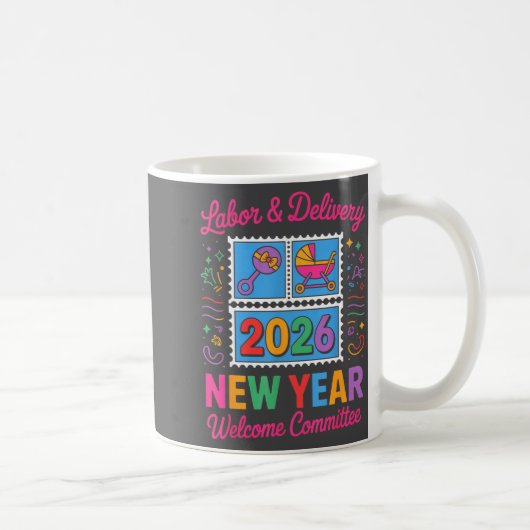 Labor &amp; Delivery 2026 New Year Welcome Committ コーヒーマグカップ (右)