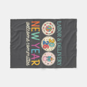 Labor &amp; Delivery 2026 New Year Welcome Committ フリースブランケット (正面(横))