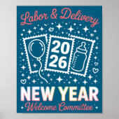 Labor &amp; Delivery 2026 New Year Welcome Committ ポスター (正面)
