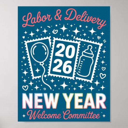 Labor &amp; Delivery 2026 New Year Welcome Committ ポスター (正面)