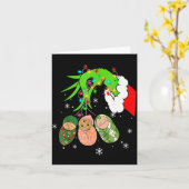 Labor And Delivery Nurse Christmas Lights Snowflak カード (黄色い花)