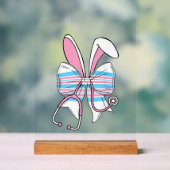 Labor And Delivery Nurse Easter Bunny Ears Baby Bl アクリルサイン (ニュートラル)