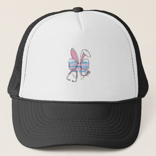 Labor And Delivery Nurse Easter Bunny Ears Baby Bl キャップ (正面)