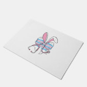 Labor And Delivery Nurse Easter Bunny Ears Baby Bl ドアマット (アングル)