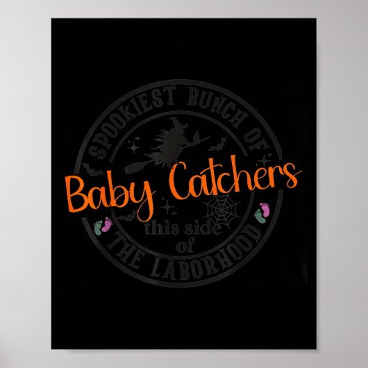 Labor And Delivery Nurse Halloween Witch Hostal Pa ポスター (正面)