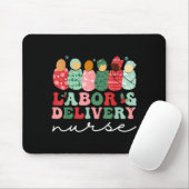 Labor And Delivery Nurse Shirt L&amp;d Nurse Chris マウスパッド (マウス)