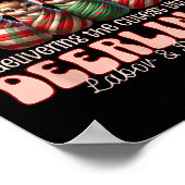 Labor And Delivery Reindeer Swaddle Christmas L&am ポスター (角)
